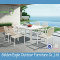 Patio Outdoor Furniture หวายการ์เด้นชุดรับประทานอาหาร